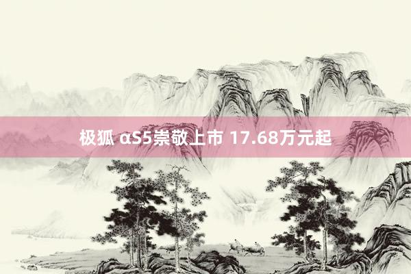 极狐 αS5崇敬上市 17.68万元起