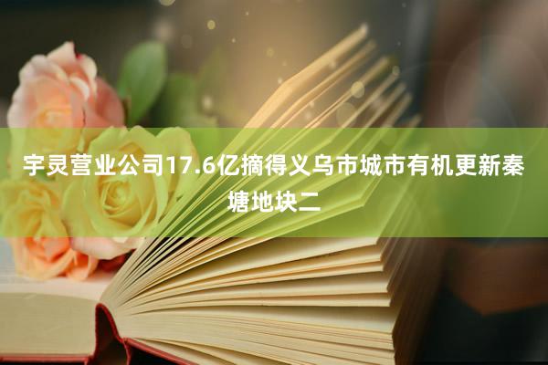 宇灵营业公司17.6亿摘得义乌市城市有机更新秦塘地块二