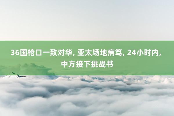 36国枪口一致对华, 亚太场地病笃, 24小时内, 中方接下挑战书